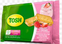 Tosh Crackers Yogurt and Strawberries