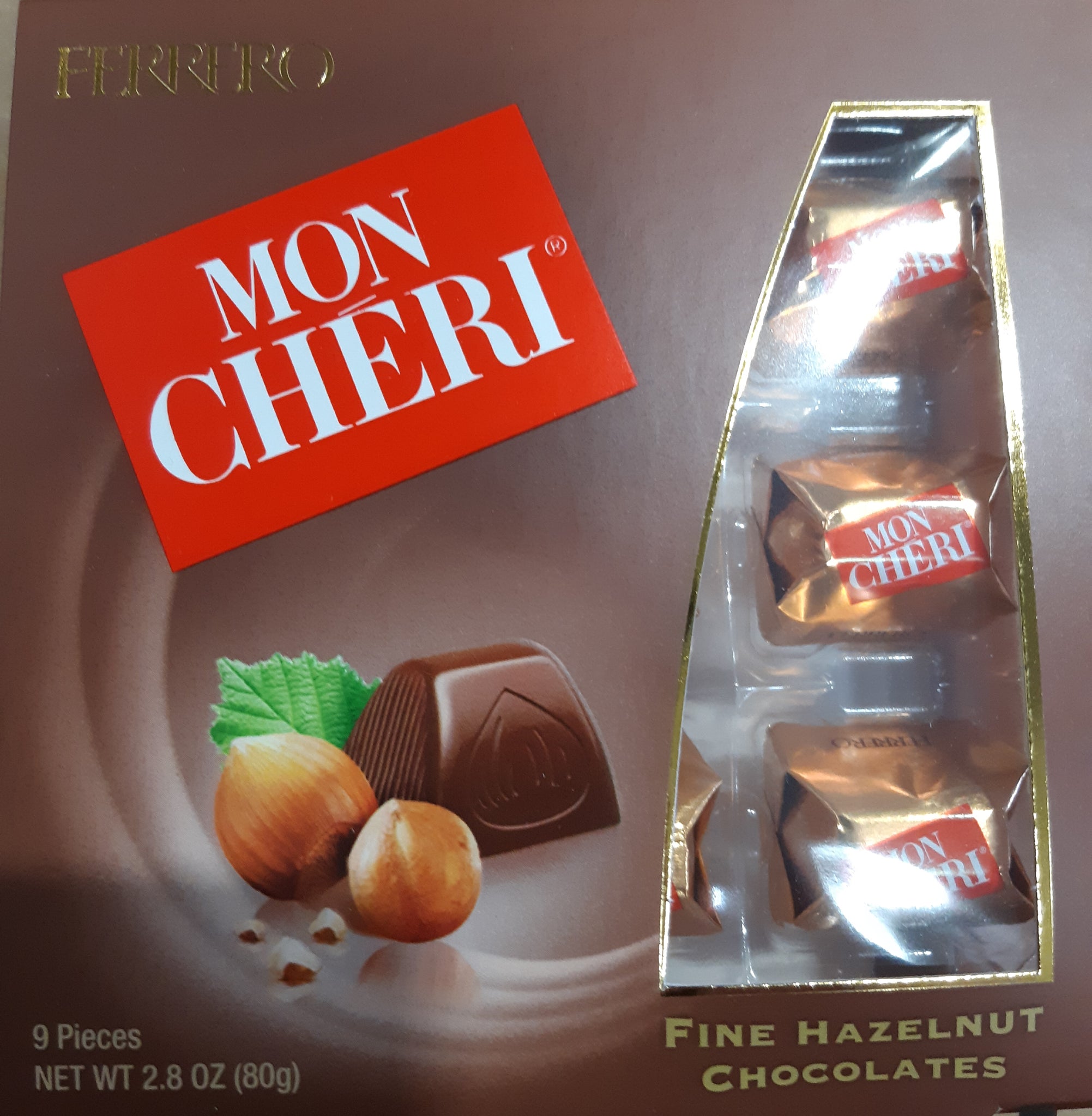Mon Cheri Chocolate by Ferrero 9 pieces – Quiero Dulces PR