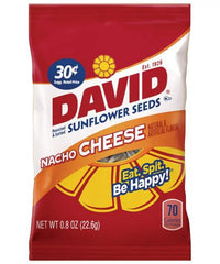 Sunflower Seeds Nacho Cheese 0.8 OZ Semillas David de Queso